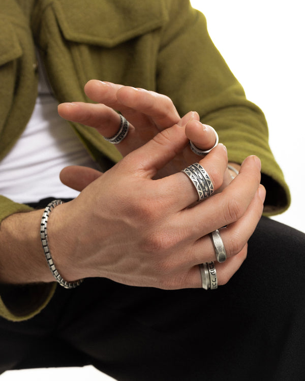 Anello in argento GEOMETRIA