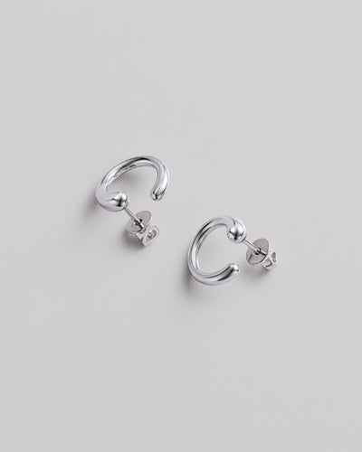 Silver stud earrings ARC