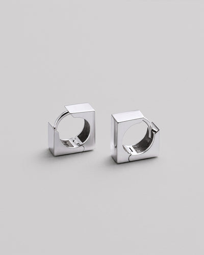 Silver earrings AUSTERE