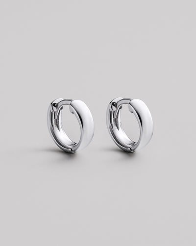 Orecchini a cerchio in argento THE CLASSIC S
