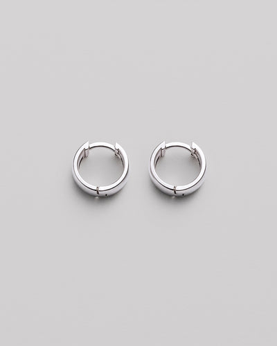 Orecchini a cerchio in argento THE CLASSIC S