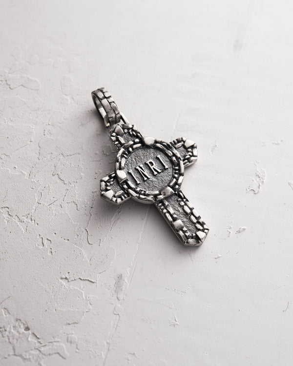 Silver cross JESUS CHRIST. ENLIGHTENMENT