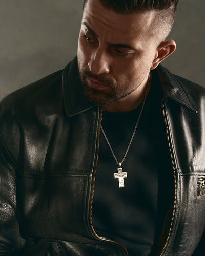 Silver cross REDEMPTION. JESUS CHRIST