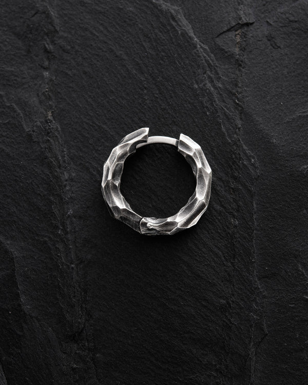Silver single earring RUDENESS