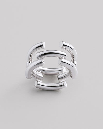Silver ring DYNAMIC