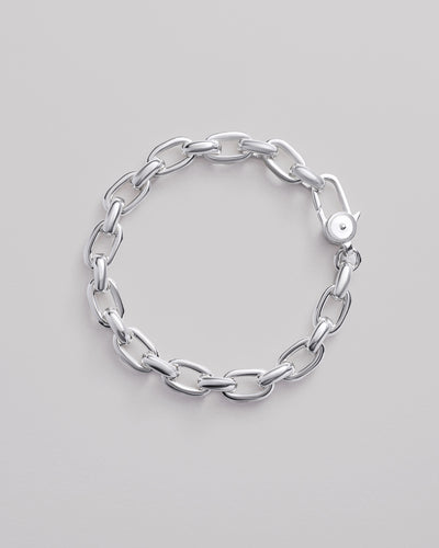 Silver bracelet FLOWING