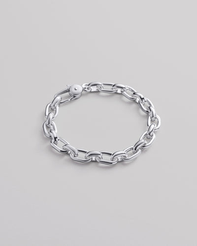 Silver bracelet FLOWING