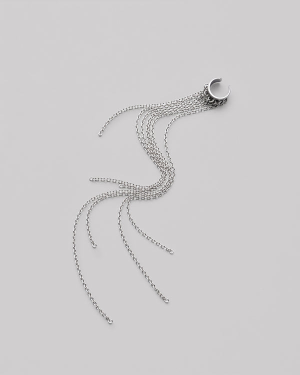 Boucle d'oreille unique en argent - manchette CASCADE