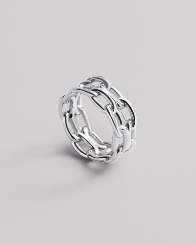 Silver ring LOCK
