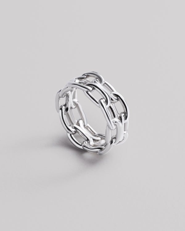 Bague en argent LOCK
