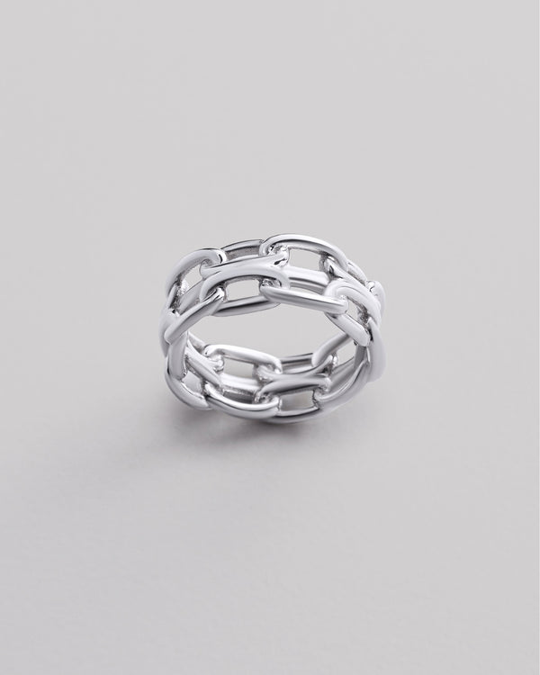 Bague en argent LOCK