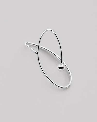Silver single earring - cuff FLOS DESERTI