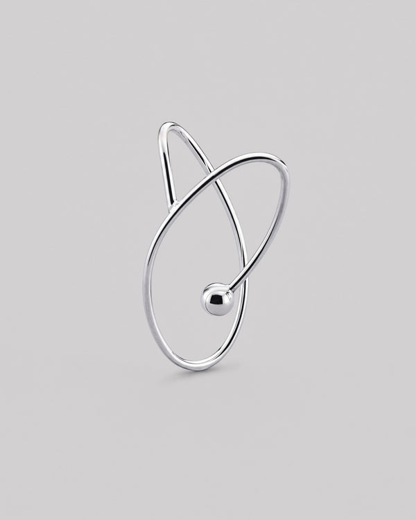 Silver single earring - cuff FLOS DESERTI