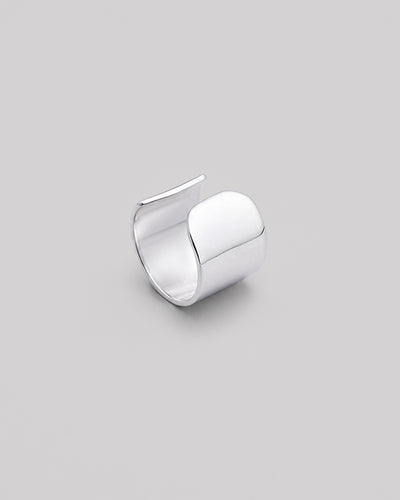 Silver single earring - cuff GLOSS