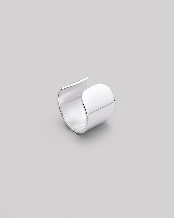 Silver single earring - cuff GLOSS