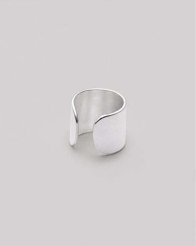 Silver single earring - cuff GLOSS