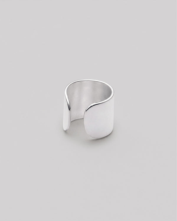 Silver single earring - cuff GLOSS