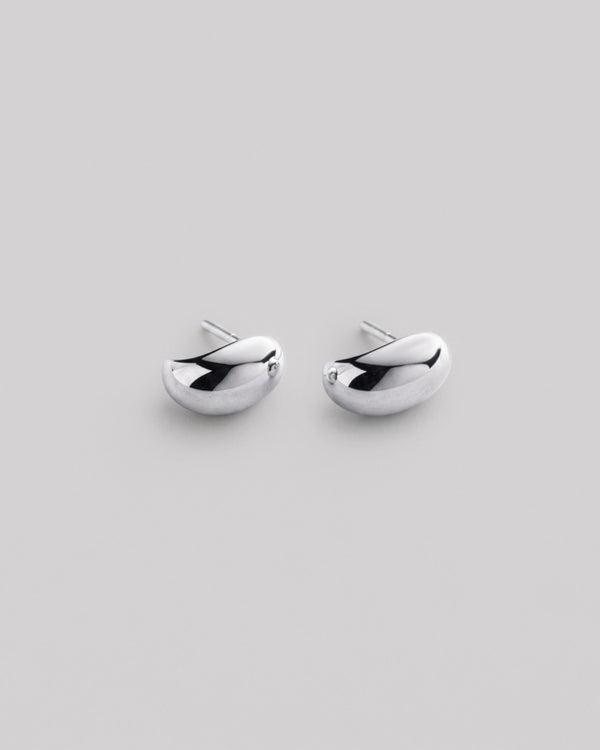 Boucles d'oreilles clous argent ROSÉE