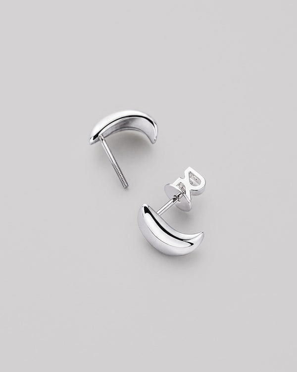 Boucles d'oreilles clous argent ROSÉE