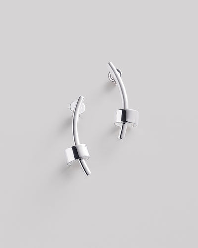 Silver ear cuff ACCENT (right ear)