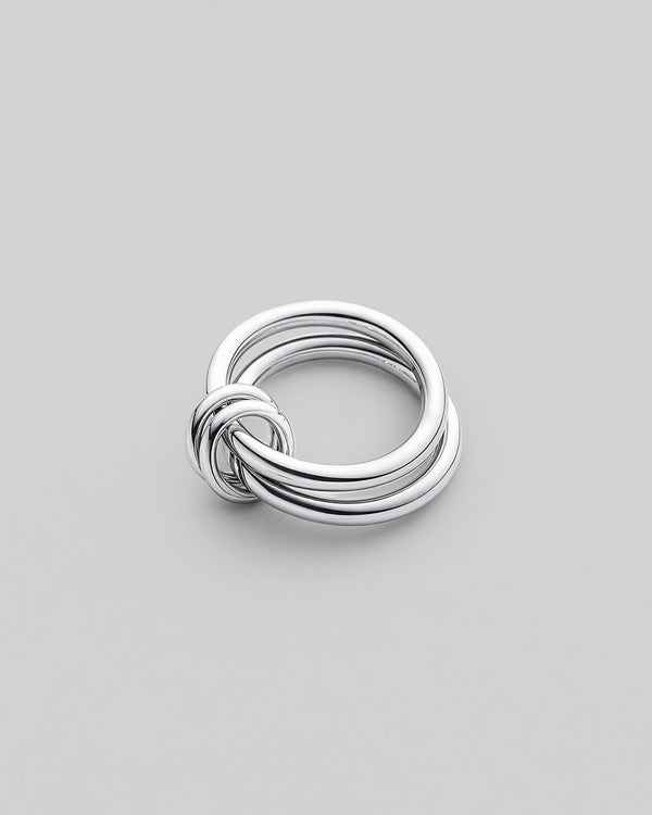 Silver ring TWIN