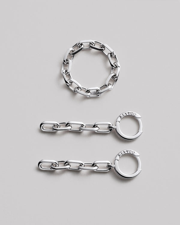 Bague en argent CHAÎNE