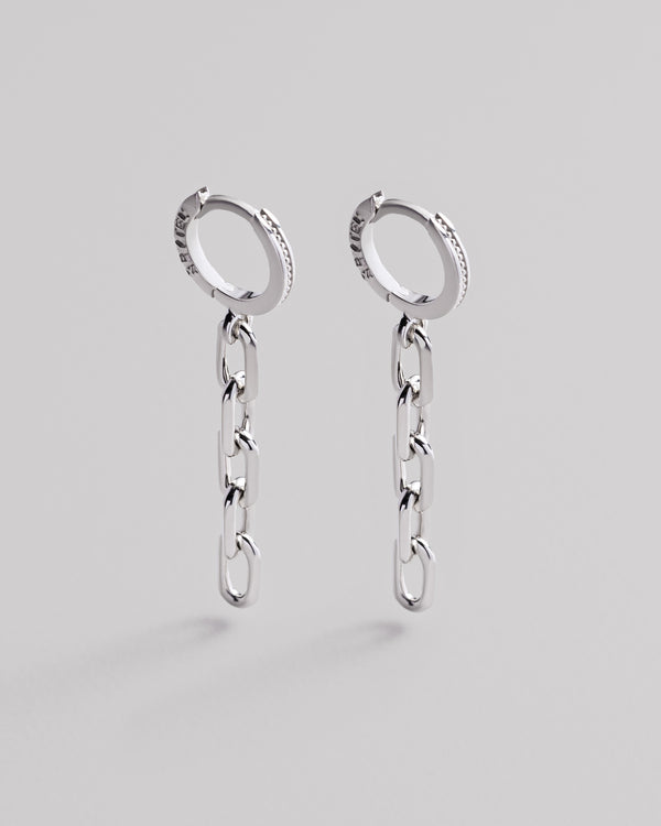 Boucles d'oreilles en argent CHAÎNE