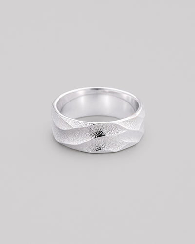 Silver ring FLOW