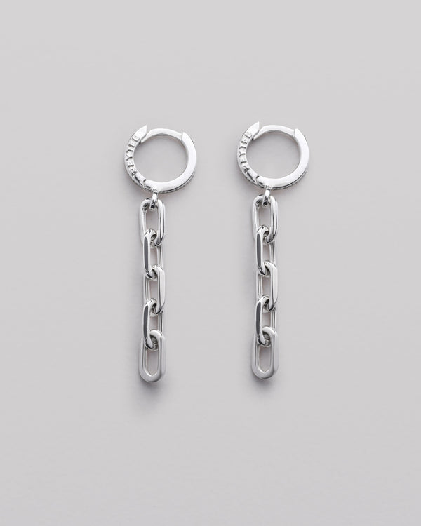 Boucles d'oreilles en argent CHAÎNE