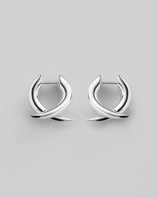 Boucles d'oreilles créoles en argent PUNTA