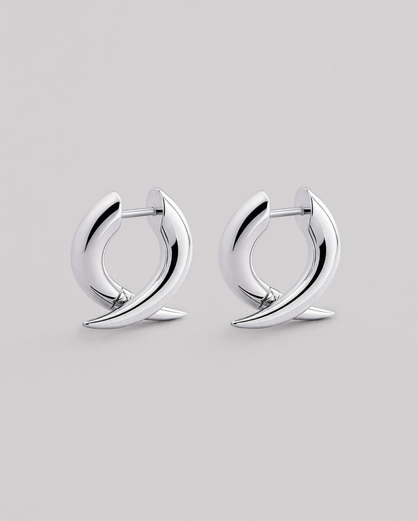 Boucles d'oreilles créoles en argent PUNTA