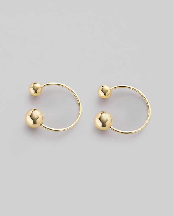 Earrings BUBBLE (14k yellow gold)