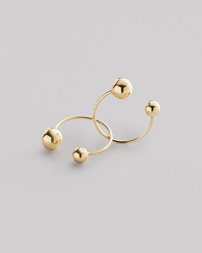 Náušnice BUBBLE (14k žlté zlato)