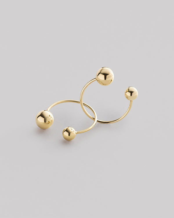 Earrings BUBBLE (14k yellow gold)