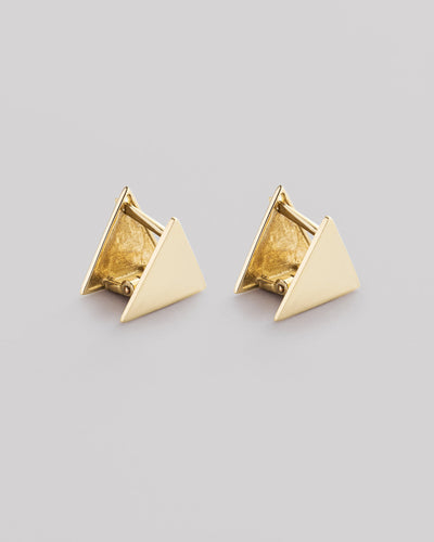 Náušnice TRIANGLE (14k žlté zlato)