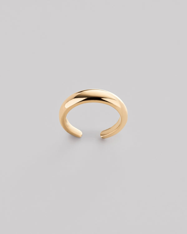 Single earring - cuff CALME (14k yellow gold)