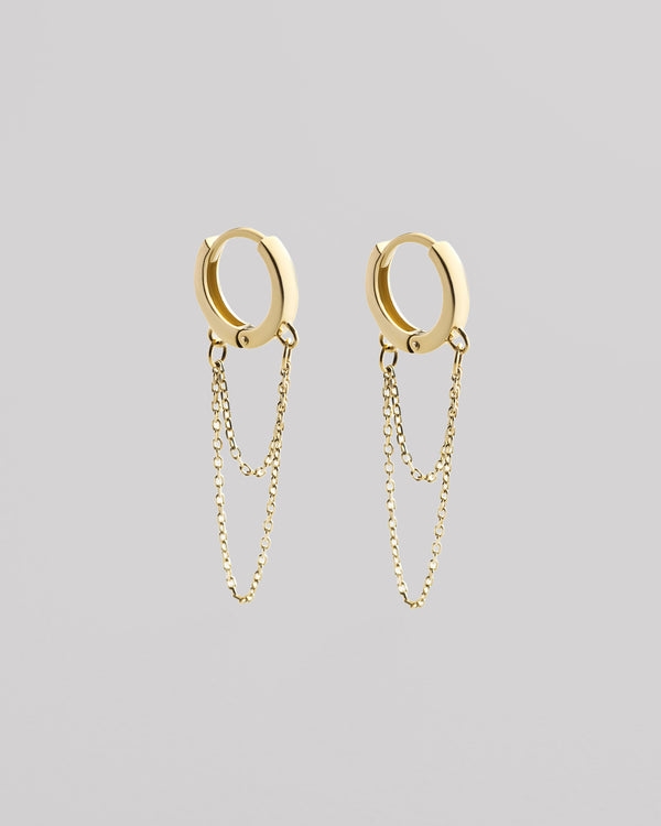 Earrings FLUSSO (14k yellow gold)