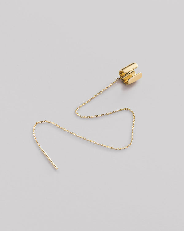 Boucle d'oreille unique - manchette AXIS (or jaune 14 carats)