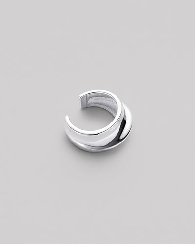 Silver single earring - cuff LUCENT