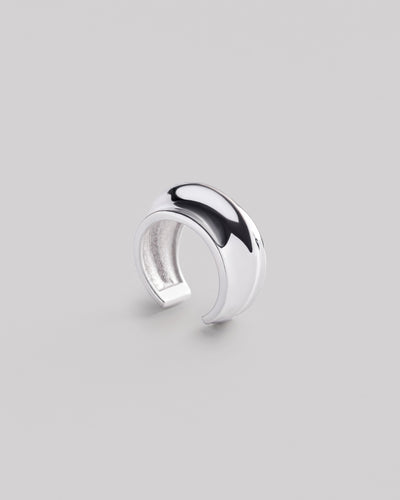 Silver single earring - cuff LUCENT