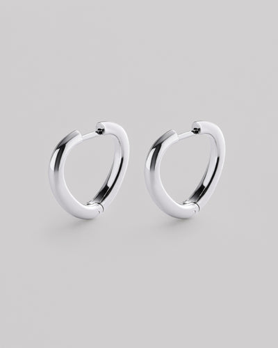 Orecchini a cerchio in argento DELIA