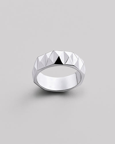 Anello in argento FACET