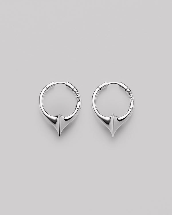 Boucles d'oreilles créoles en argent L'ÉPINE