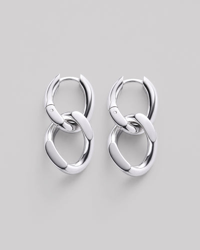 Orecchini in argento TWIN