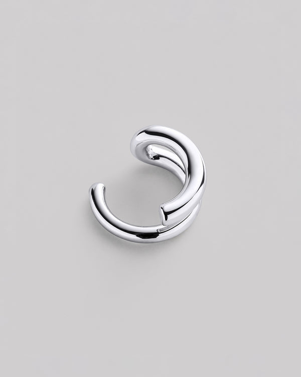 Silver single earring - cuff ARIA