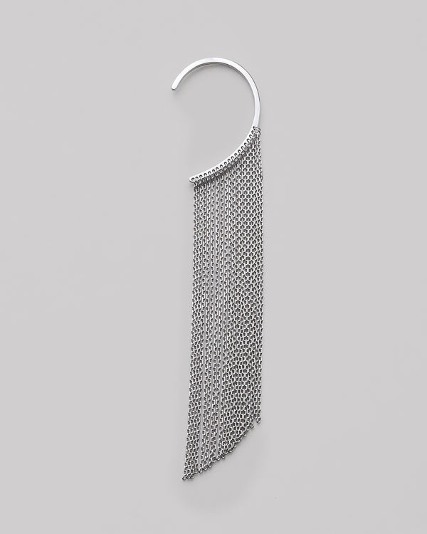 Silberner Einzelohrring - Manschette FLUMEN