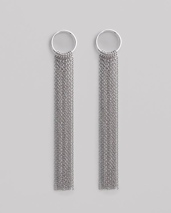 Silver earrings BELLE
