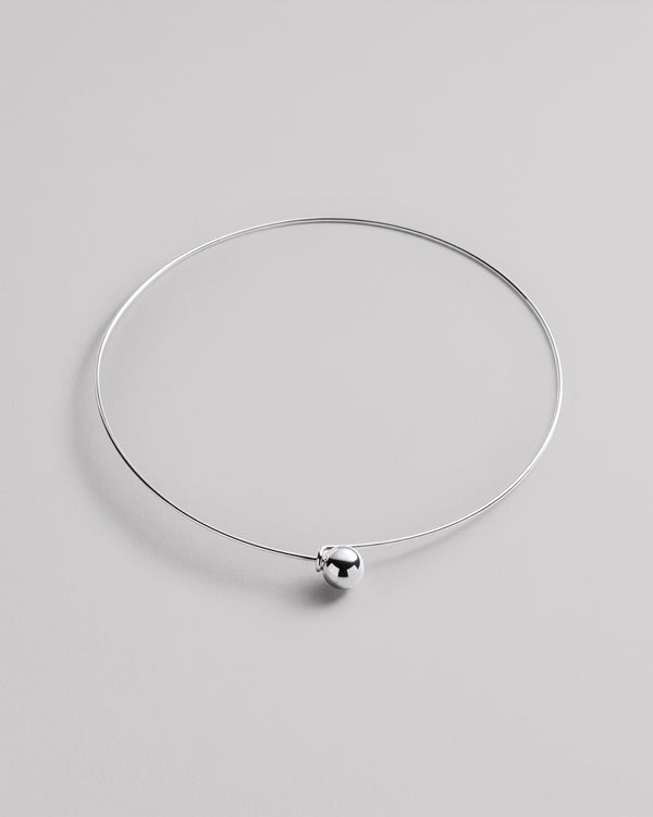 Collier argent BULLE