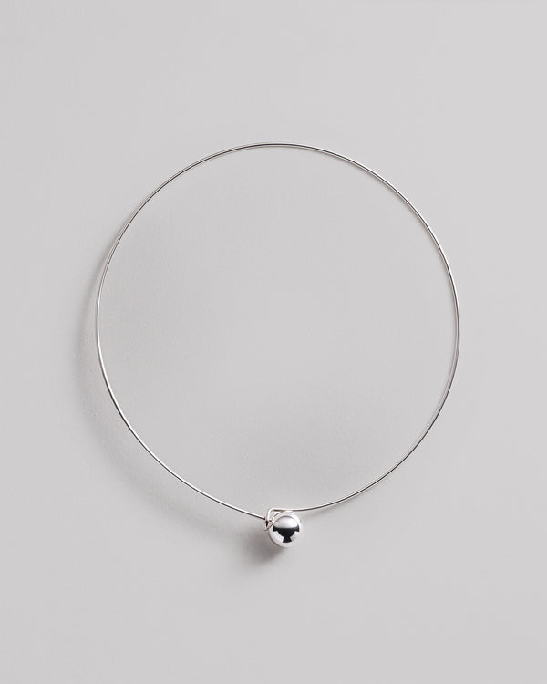 Collier argent BULLE