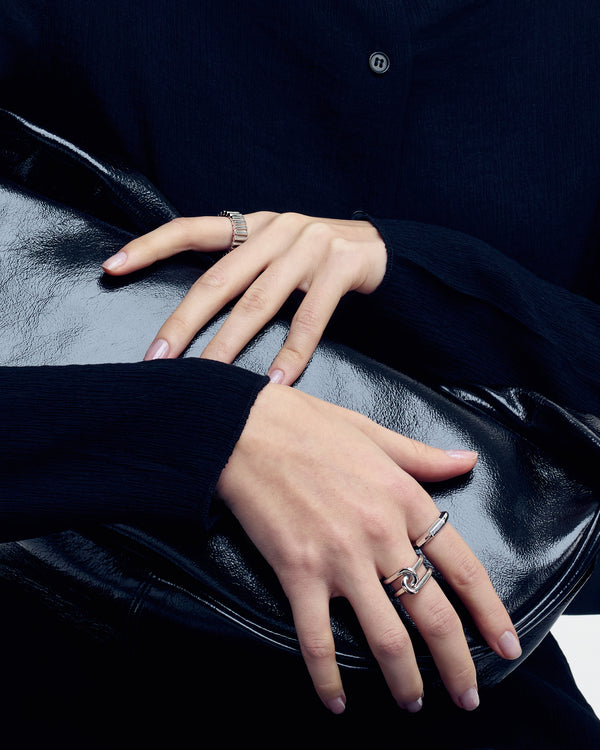 Bague en argent MERGE